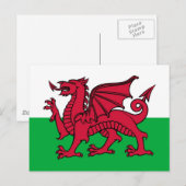Walisischer Drache Postkarte (Vorne/Hinten)