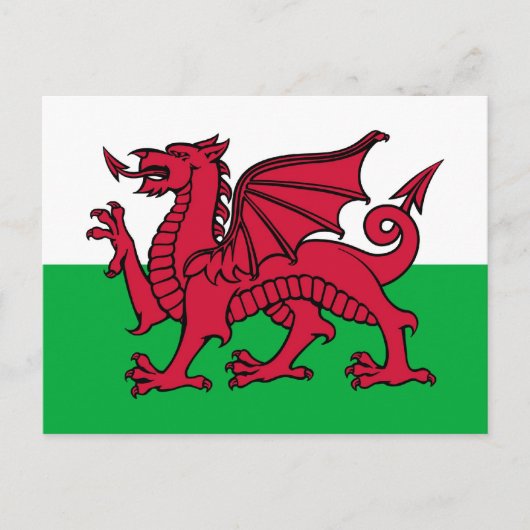 Walisischer Drache Postkarte (Vorderseite)