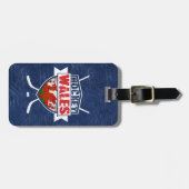 Walisischer Eishockey Wales Gepäcktag, individuali Gepäckanhänger (Vorderseite horizontal)