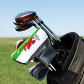 Walisischer Golfer Golf Headcover (In Situ)