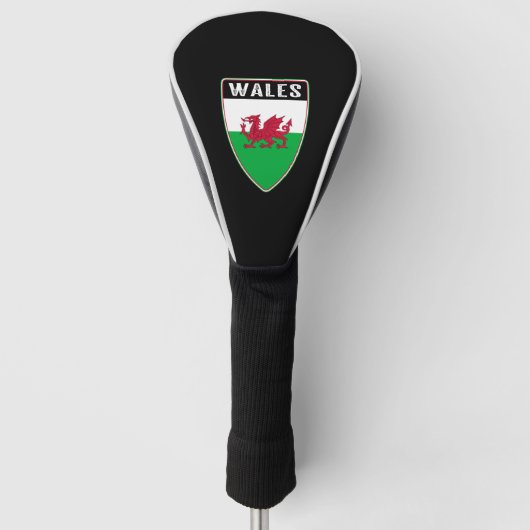 Walisischer Schild Golf Headcover (Vorderseite)