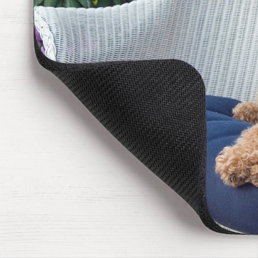 Walisischer Terrier auf Weide Mousepad (Ecke)