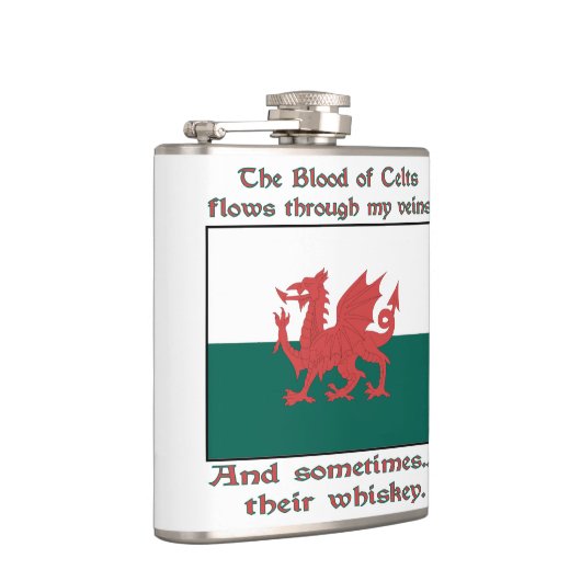 Walisisches Blut von Kelten fließt Venen manchmal  Flachmann (Rechts)