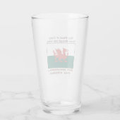 Walisisches Blut von Kelten fließt Venen manchmal Glas (Rückseite)