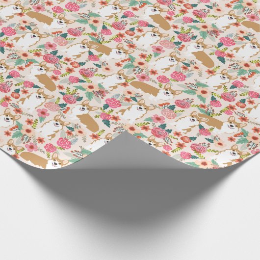 Walisisches Corgi-Verpackungspapier muss Hundepers Geschenkpapier (Ecke)