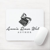 Walisisches Logo Mousepad Annie-Autor Rosen- (Mit Mouse)
