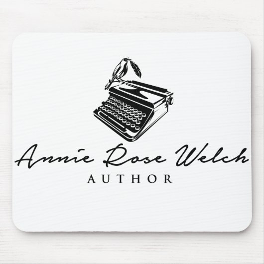 Walisisches Logo Mousepad Annie-Autor Rosen- (Vorne)