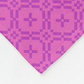 walisisches Tapestmuster, Chic Pink Fleece Blanket (Ecke)
