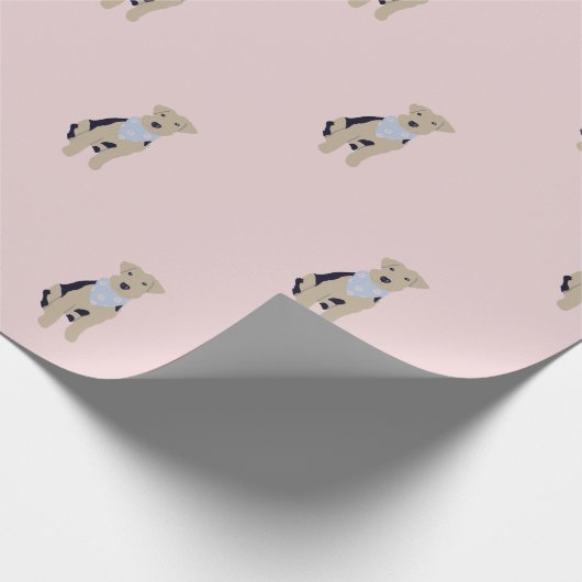 Walisisches Terrier Packpapier (Ecke)
