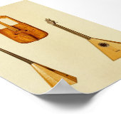 Walisisches Zwiebeln, Russisch-Balalaika Poster (Ecke)