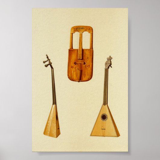 Walisisches Zwiebeln, Russisch-Balalaika Poster (Vorne)