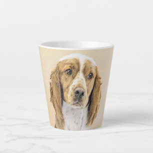 Walisiser Springer Spaniel Gemälde - Originale Hun Milchtasse