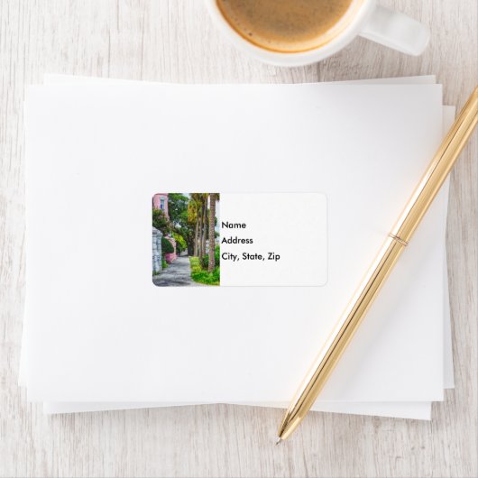 Walk Along Rainbow Row Adressaufkleber (Insitu)