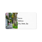 Walk Along Rainbow Row Adressaufkleber (Vorne)