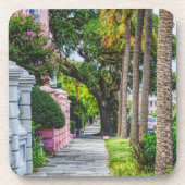 Walk Along Rainbow Row Getränkeuntersetzer (Vorderseite)