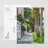 Walk Along Rainbow Row Vielen Dank Postkarte (Vorne/Hinten)