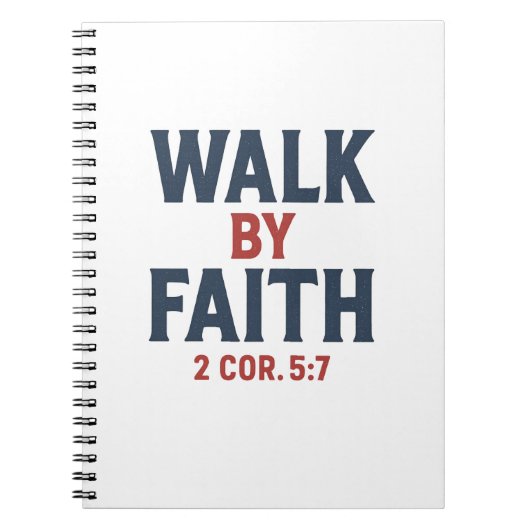 Walk by Faith 2 Cor 5:7  Notizblock (Vorderseite)