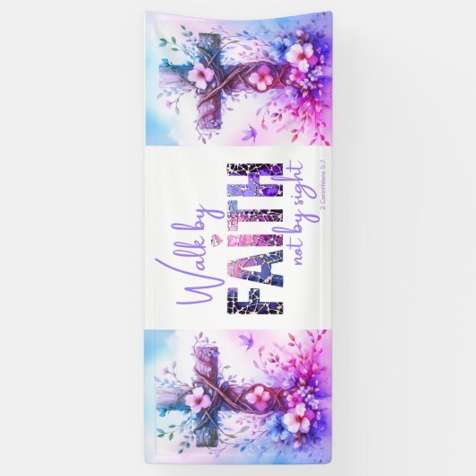 Walk by Faith Banner (Vertikal)