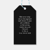 "Walk by Faith" Bible Verse Typografie Design Geschenkanhänger (Rückseite)