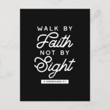 "Walk by Faith" Bible Verse Typografie Design II