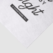 "Walk by Faith" Bible Verse Typografie Design Seidenpapier (Ausschnitt)