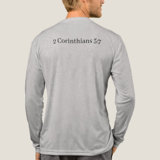 Walk by Faith – Christian T-Shirt for Believers Tri-Blend Shirt