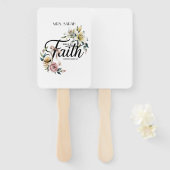 "Walk by Faith Floral Scripture Design Fächer (Vorne und Hinten)