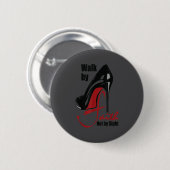 Walk By Faith Not By Sight Motivation Quotes  Button (Vorne & Hinten)