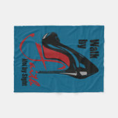 Walk By Faith Not By Sight Motivation Quotes  Fleecedecke (Vorderseite (Horizontal))