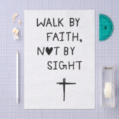 Walk by faith not by sight seidenpapier (Handwerk)