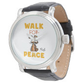 walk for peace  armbanduhr (Schrägansicht)