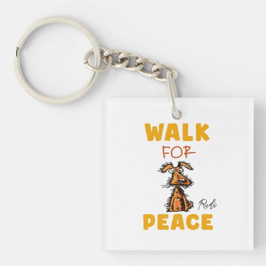 walk for peace schlüsselanhänger (Vorderseite)