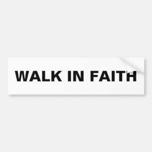 "Walk in Faith" Inspiration Christlich Autoaufkleber