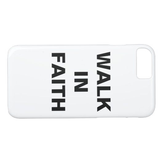 "Walk in Faith" Inspiration Christlich Case-Mate iPhone Hülle (Rückseite (Horizontal))