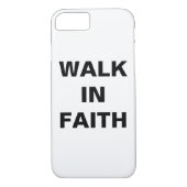 "Walk in Faith" Inspiration Christlich Case-Mate iPhone Hülle (Rückseite)