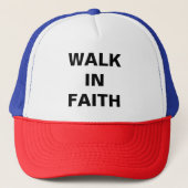 "Walk in Faith" Truckerkappe (Vorderseite)