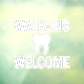 WALK-INS WICOME Dental Office Window Decal Fensteraufkleber (Blatt 3)