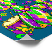 Walk It Like A Dog Mardi Gras Louisiana Carnival F Poster (Ecke)