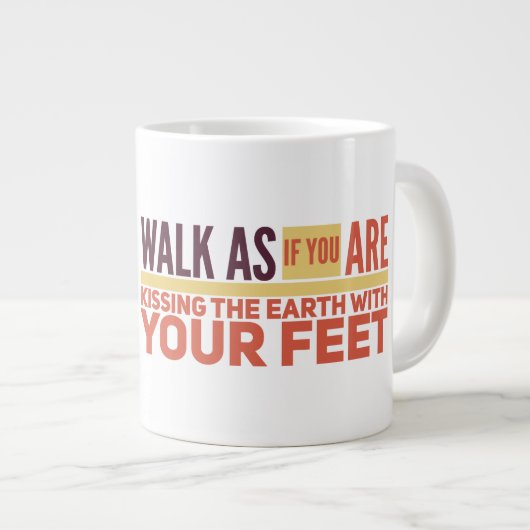 Walk Jumbo Tasse (Vorderseite Rechts)