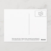 "Walk Near River" Northumberland Post Card Postkarte (Rückseite)