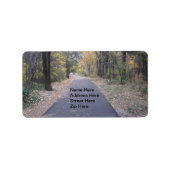 Walk Path Trees AddreLabel Adressaufkleber (Vorne)