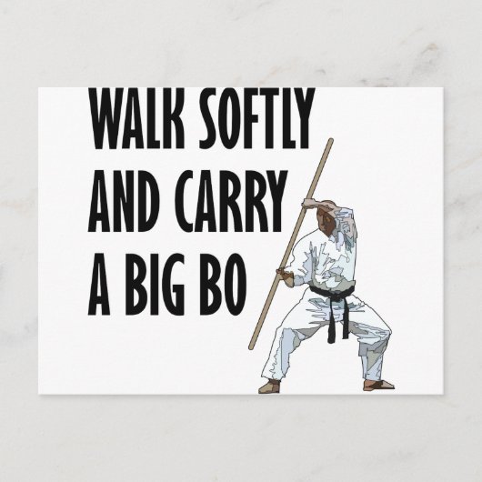 Walk Softly Bo Postkarte (Vorderseite)
