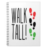 Walk Tall Notizblock (Vorderseite)