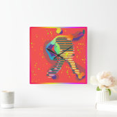 WALK TALL QUADRATISCHE WANDUHR (Zuhause)