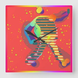 WALK TALL QUADRATISCHE WANDUHR