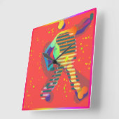 WALK TALL QUADRATISCHE WANDUHR (Winkel)