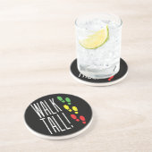 Walk Tall Sandstein Untersetzer (Seite)