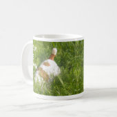 "Walk the dog and mäw the rasen" Tasse, Jack Russe Kaffeetasse (Vorderseite Links)