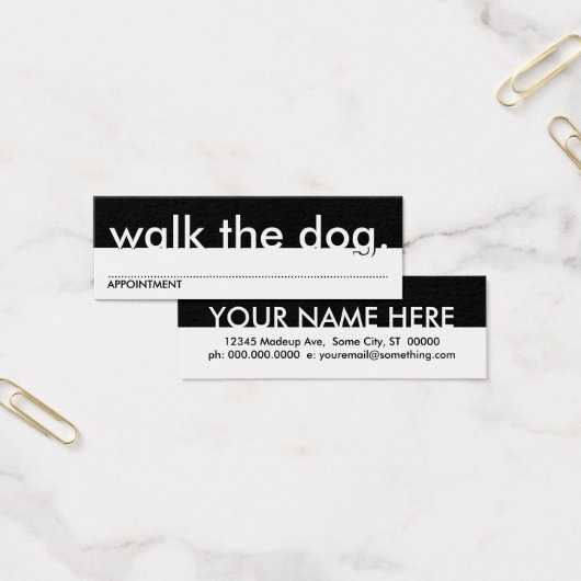 Walk the Dog. (Appoincard) (Büro)