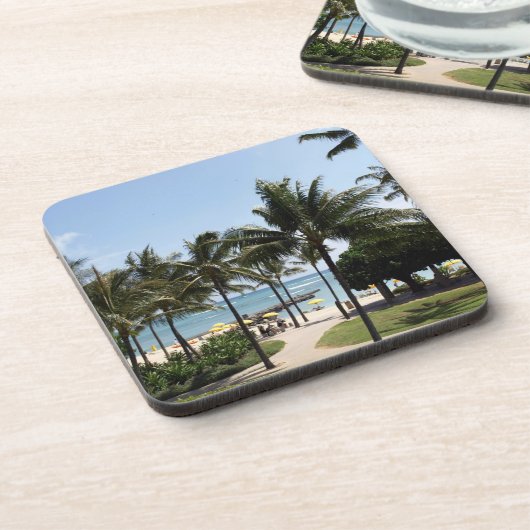 Walk to the Beach Getränkeuntersetzer (Linke Seite)